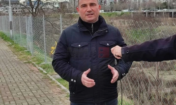 Ангелов: Поставена ограда околу дупката на кејот на Вардар во Аеродром