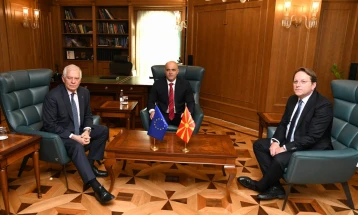 Kovachevski meets with Borrell, Várhelyi: Europe supports country's next steps in EU integration process