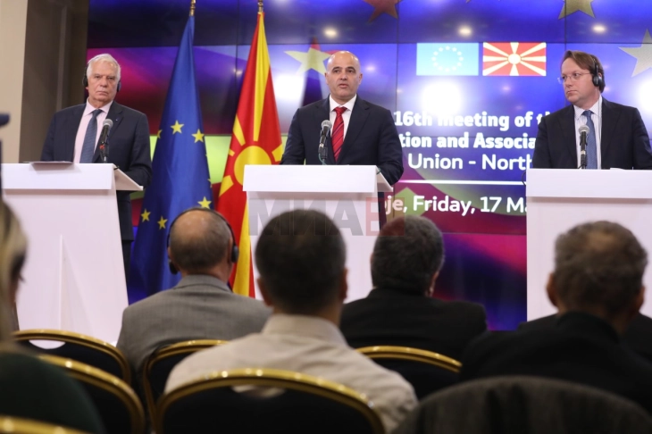 Ковачевски: Северна Македонија практикува европски вредности и немаме сомнеж дека одиме по исправниот пат