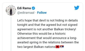 Rama për takimin Kurti- Vuçiq në Ohër: Le të shpresojmë që marrëveshja të mos jetë një tjetër dredhi ballkanike!