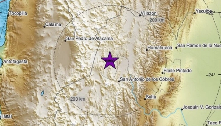 Një tërmet i fuqishëm e ka goditur Argjentinën
