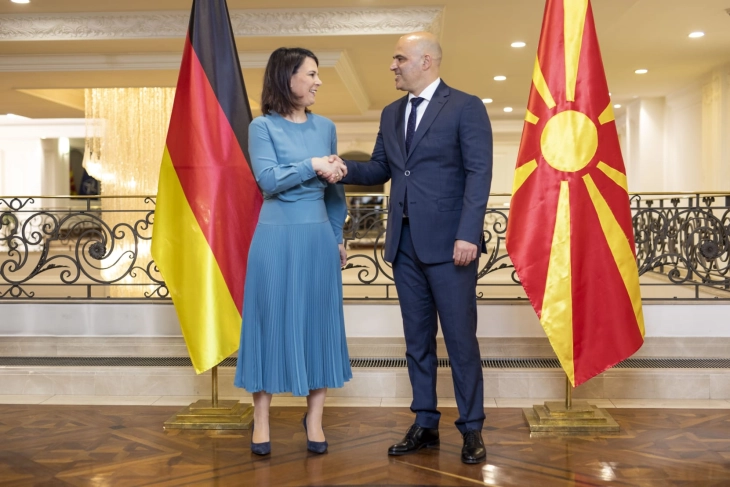 Ковачевски – Бербок: Нова конкретна поддршка од Германија за следниот исчекор на Северна Македонија во евроинтеграциите