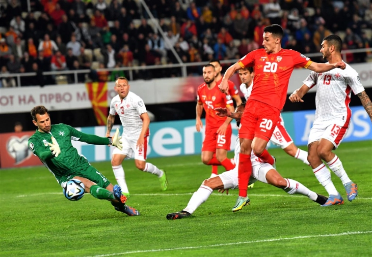 Победа за македонските фудбалери на стартот на квалификациите за Еуро 2024