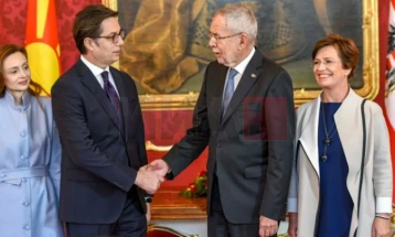 Presidenti austriak Van der Belen për vizitë zyrtare në Maqedoninë e Veriut