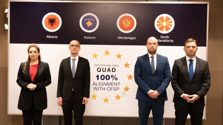 ‘Western Balkans QUAD - 100% Alignment with CFSP’ platform launched