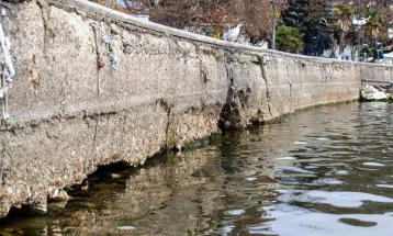Пораст на нивото на водата во Охридското Езеро за четири сантиметри, водостојот се уште далеку под просекот