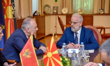 Parliament Speaker Xhaferi meets Montenegro Minister Gjeka
