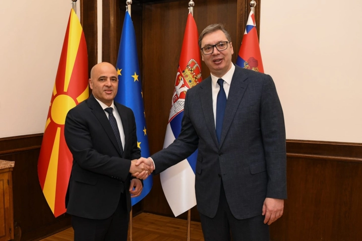 Kovachevski - Vučić meeting in Belgrade: North Macedonia and Serbia deepen friendship and partnership