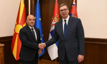 Vučić – Kovachevski: Relations best they have been in modern history, no open issues between N. Macedonia and Serbia 