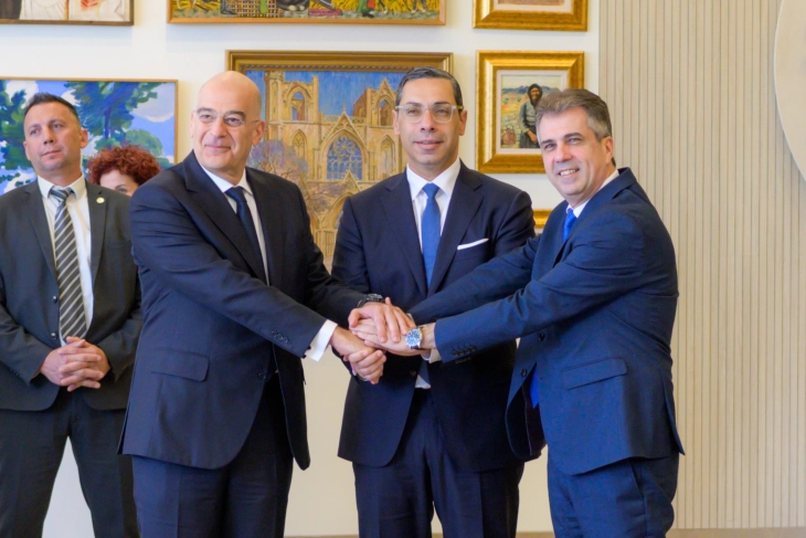 Енергетската соработка во фокусот на средбата на шефовите на дипломатиите на Кипар, Грција и Израел