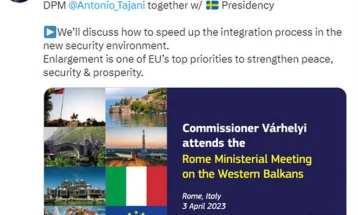 Varhei: Në Romë do të diskutohet për procesin e përshpejtuar të integrimeve në BE
