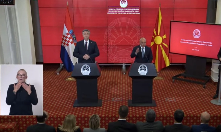 Konferencë shtypi  e kryeministrave Kovaçevski dhe Plenkoviq (drejtpërdrejt)