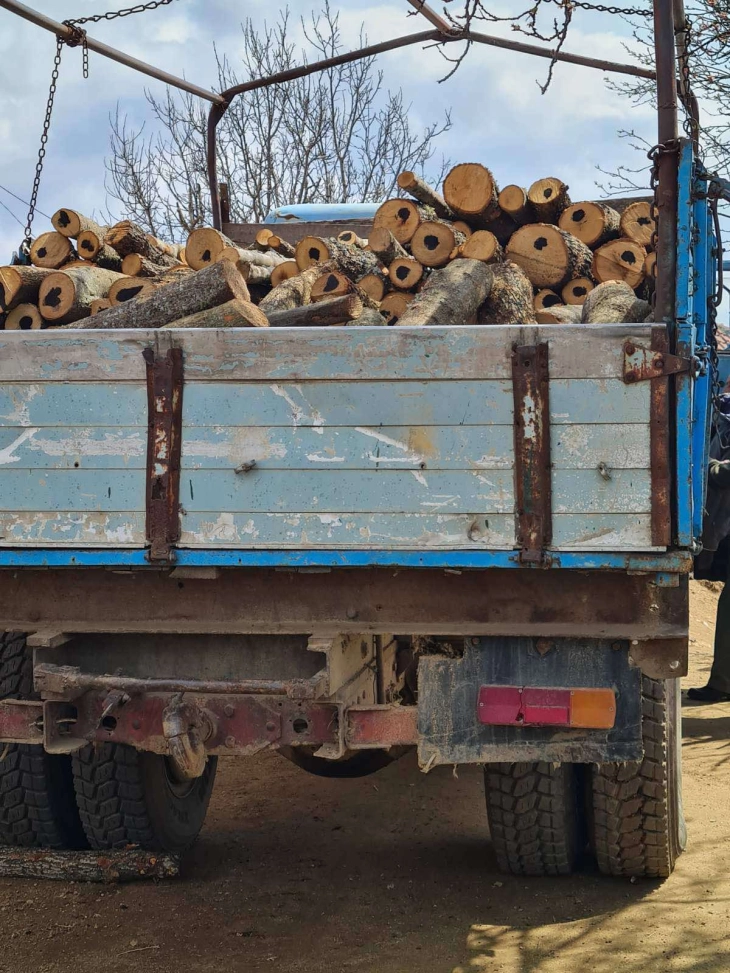 Во Радовишко пронајдена поголема количина огревни дрва без документација