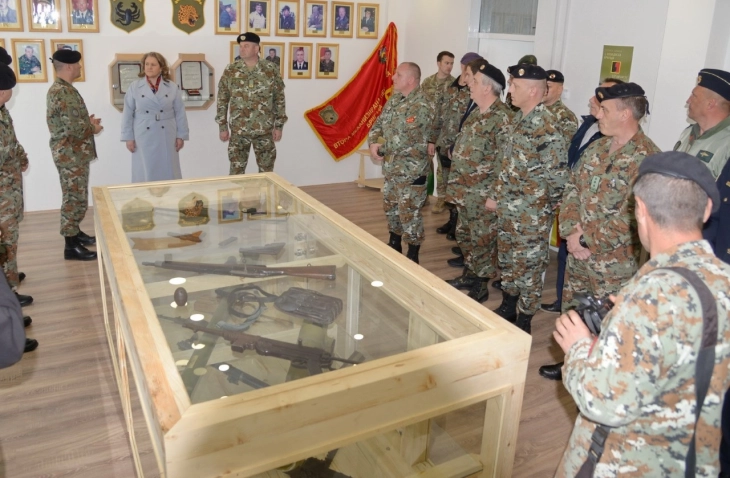 Defence Minister Petrovska visits Strasho Pindzur barracks in Petrovec