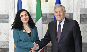 Presidentja e Kosovës, Osmani u takua me zëvendës kryeministrin dhe ministrin e Jashtëm italian, Antonio Tajani