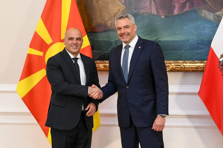Kovachevski - Nehammer: Austria a strong economic partner, supporter of North Macedonia's European integration
