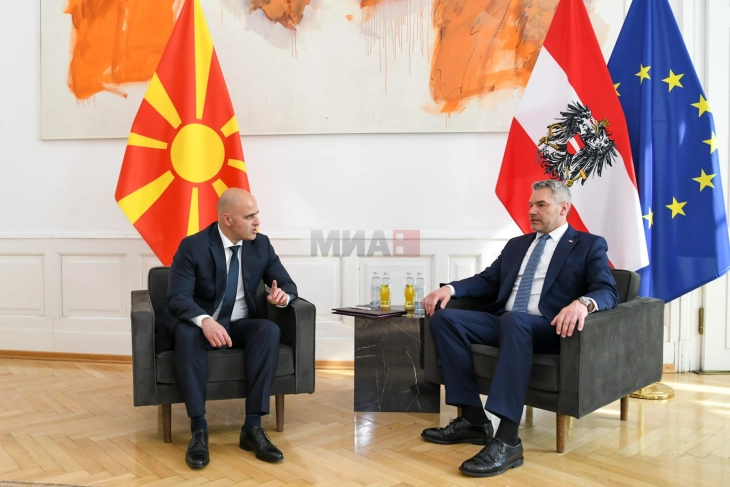 Kovaçevski-Nehamer: Bashkëpunimi ekonomik ndërmjet Austrisë dhe Maqedonisë së Veriut në një nivel të jashtëzakonshëm
