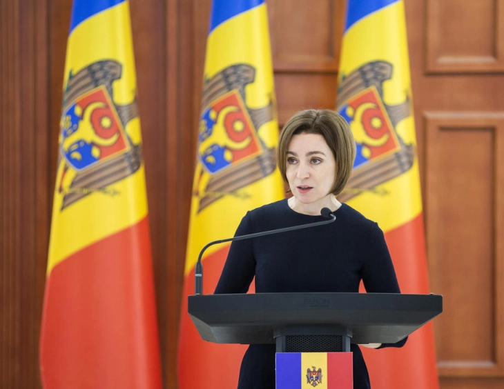 Претседателката Санду ја обвини Русија дека се меша во внатрешните работи на Молдавија пред локалните избори во Гагузија