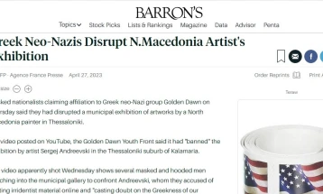Во САД реакции за упадот на изложбата на македонски уметник во Солун 