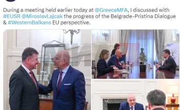 Дендиас и Лајчак разговараа за европската перспектива на Западен Балкан