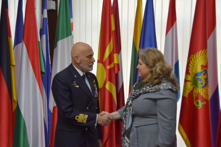 Admiral Cavo Dragone in Skopje, deepening military cooperation between N. Macedonia and Italy