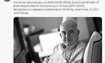 Ka ndërruar jetë ekonomisti turk dhe ish-shefi i UNDP,  Kemal Dervish