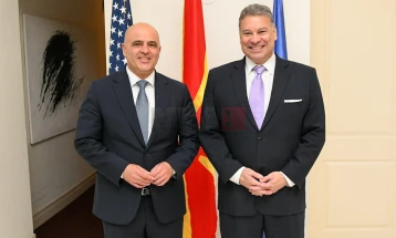 Kovaçevski priti përfaqësues të lartë të administratës amerikane dhe Kongresit në Ambasadën e Maqedonisë së Veriut në Uashington