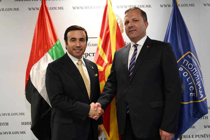 Спасовски - Ел-Рајси: Високо ниво на билатерални односи и пријателство меѓу Република Северна Македонија и Обединетите Арапски Емирати
