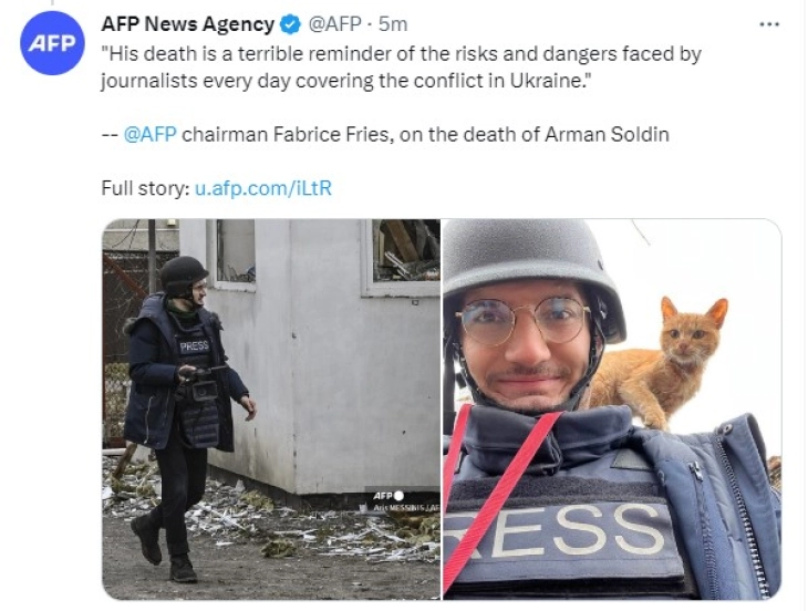 Franca ka hapur hetim për krime lufte për vdekjen e gazetarit Solden