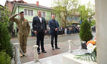 Спасовски: Оддаваме почит на ликот и делото на хероите - споменот за нив останува бесмртен  