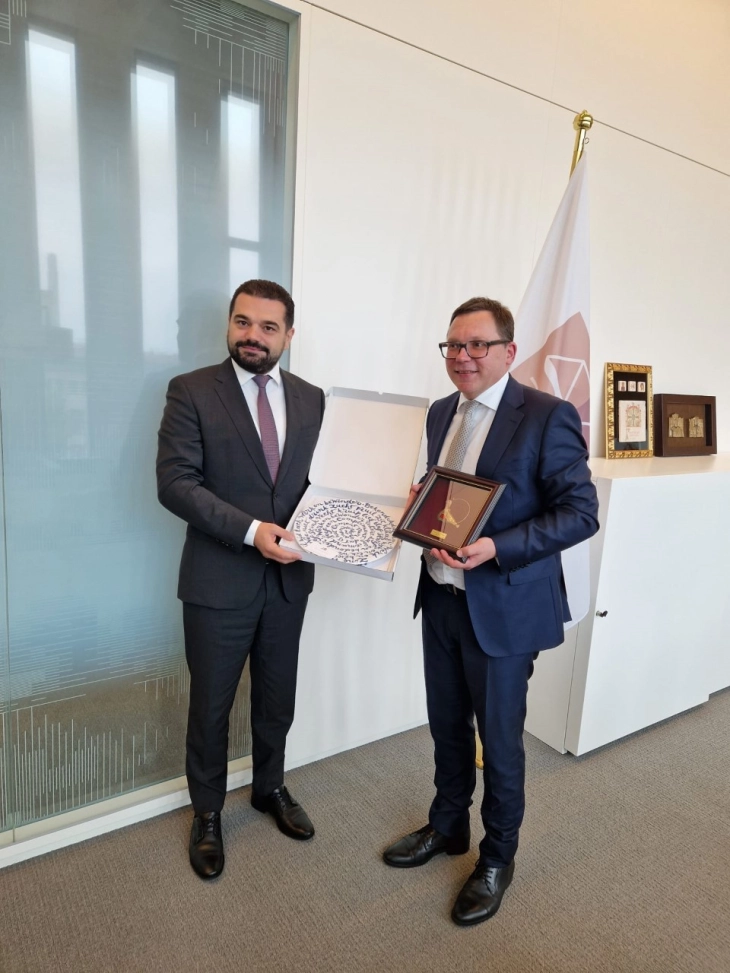 Justice Minister Lloga meets with Eurojust President Hamran