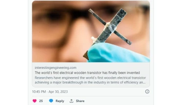 Создаден првиот транзистор од дрво во светот