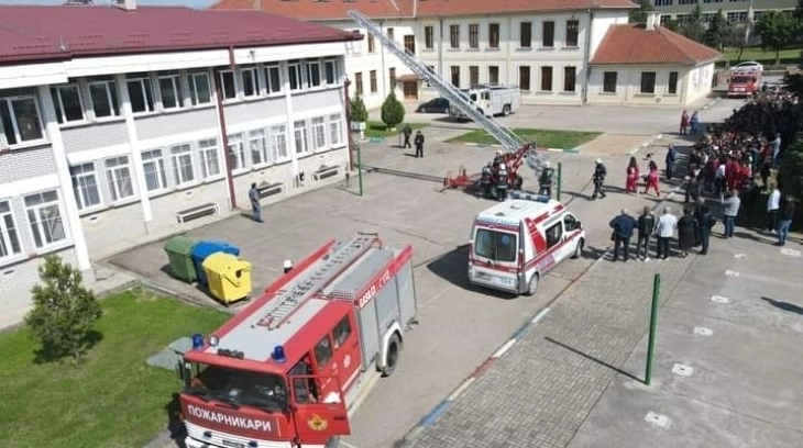 Тактичко-показна вежба на Територијалната противпожарна единица од Делчево