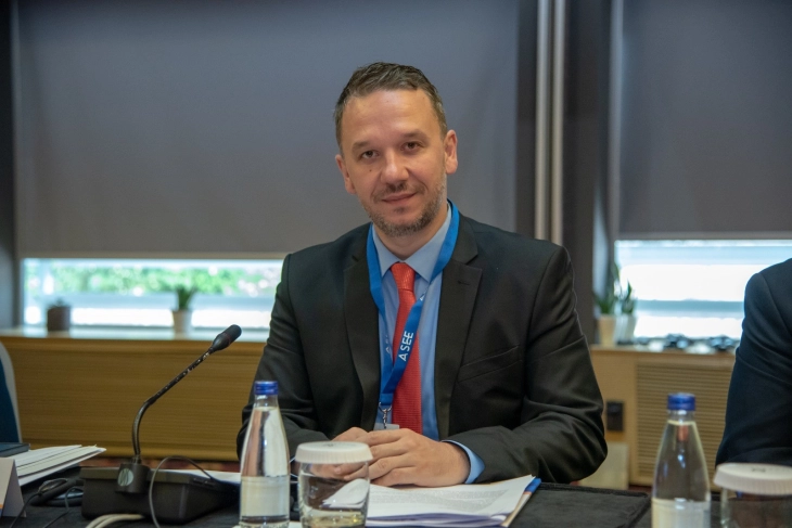 Пратеникот Мартин Костовски на седница на ПС на ПСЈИЕ во Будва