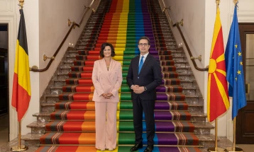 President Pendarovski meets Belgian Senate President D'Hose