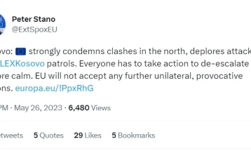 BE-ja i ka dënuar ashpër përleshjet në veri të Kosovës