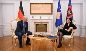 Presidentja Osmani ka takuar të dërguarin e posaçëm të Gjermanisë për Ballkanin Perëndimor, Manuel Sarrazin