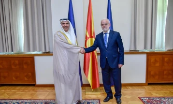 Xhaferi meets with new Kuwaiti Ambassador Al-Fadhli