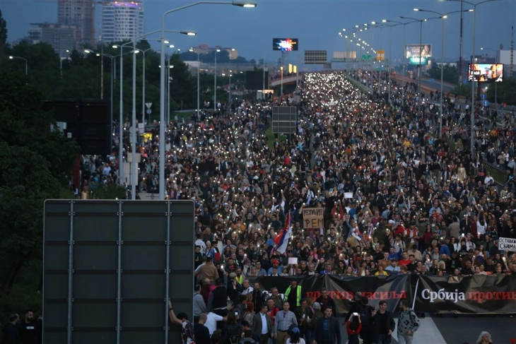 Следен протест против насилството во Србија ќе биде в сабота пред Парламентот