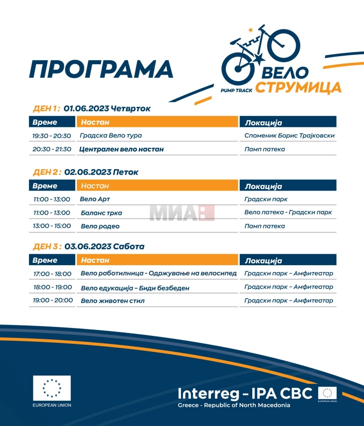 Во Струмица почнува вториот меѓународен фестивал за љубителите на велосипедизмот
