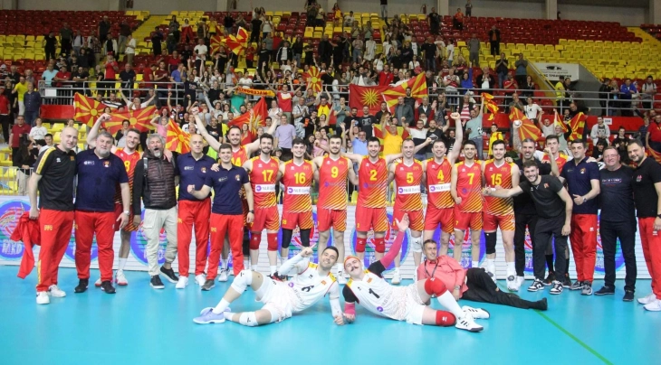 Прва победа за македонските одбојкари во европската Златна лига