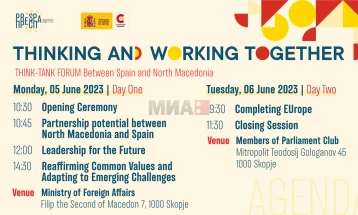 „Размислуваме и работиме заедно“ - прв билатерален форум на тинк-тенк организации од Северна Македонија и Шпанија