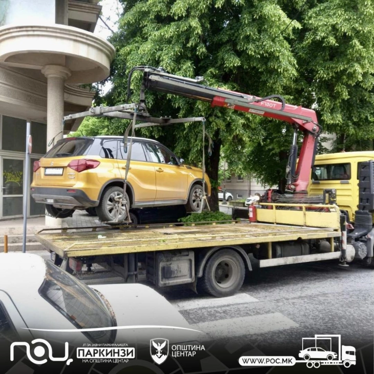 За една недела санкционирани 177 непрописно паркирани возила во општина Центар