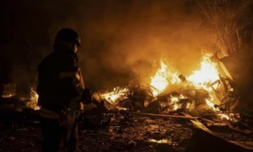 Русите во текот на ноќта извеле нова серија воздушни напади врз Киев