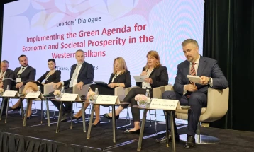 Министерката Шукова во Тирана на Дијалог на лидерите за „Имплементација на зелената агенда за економски и општествен просперитет на Западен Балкан“