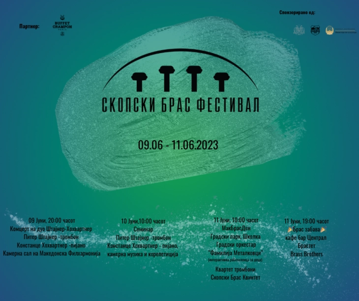 3rd Skopje Brass Festival begins, Steiner–Hochwartner duo headliners