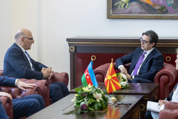President Pendarovski meets Azerbaijani Special Envoy Amirbayov