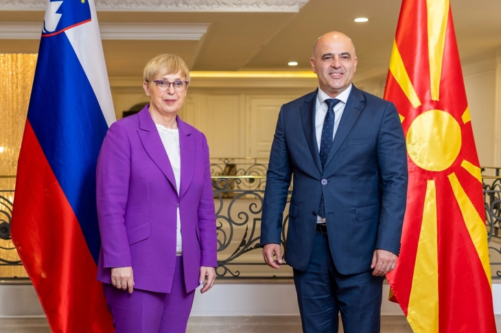 Kovachevski - Pirc Musar: Strong partnership with Slovenia affirmed, full support for N. Macedonia’s EU integration process