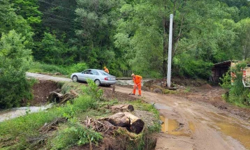 Оспособен за сообраќај патот село Огут - село Нерав