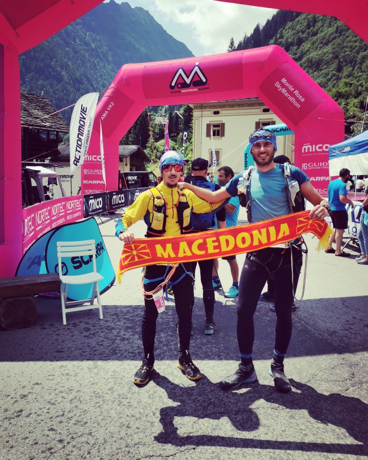 Двајца Македонци настапија на скајмаратонот Монте Роса-највисоката планинска трка на Алпите